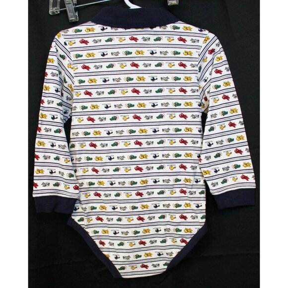 2001 Gymboree Classic Aviator Bodysuit 3T NWT Strip Plane Helicopter Long Sleeve - Picture 6 of 8